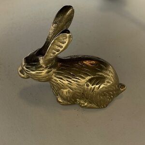 Vintage Brass Rabbit Figurine